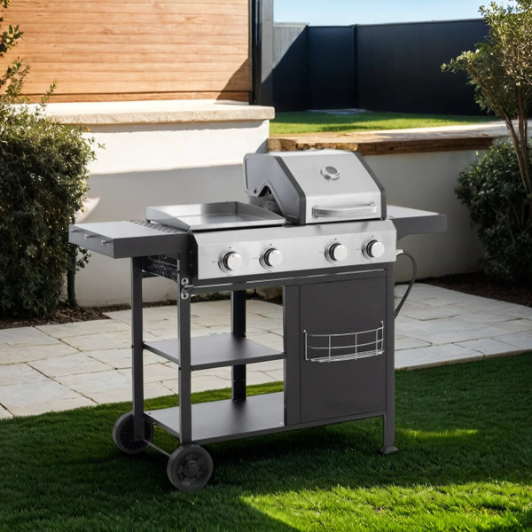 Harmony Edge 4 Burner Freestanding Liquid Propane Gas Grill Wayfair